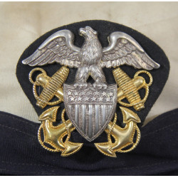 Cap, Service, Officer's, US Navy, WAVES, Knox, Size 22