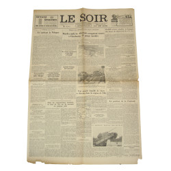 Newspaper, Belgian, Le Soir, June 27, 1944