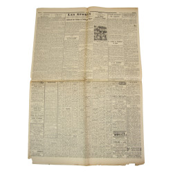 Newspaper, Belgian, Le Soir, June 27, 1944