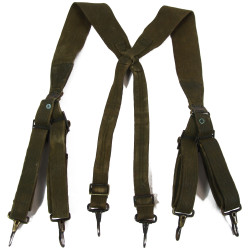 Suspenders, Belt, M-1936, HINSON MFG. CO. 1943, Camouflaged