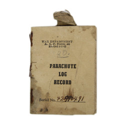 Carnet, Parachute Log Record, AN 6513-1A, Foster Field, Texas