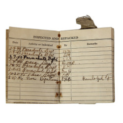 Carnet, Parachute Log Record, AN 6513-1A, Foster Field, Texas