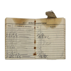 Carnet, Parachute Log Record, AN 6513-1A, Foster Field, Texas