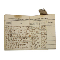 Carnet, Parachute Log Record, AN 6513-1A, Foster Field, Texas