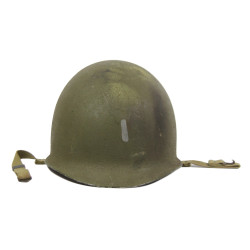 Helmet, M1, Fixed Loops, INLAND Liner, Green A Washers, 1st Lieutenant