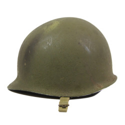 Casque M1, pattes fixes, liner INLAND, A washers verts, 1st Lieutenant