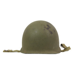 Casque M1, pattes fixes, liner INLAND, A washers verts, 1st Lieutenant