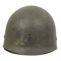 Casque M1, pattes fixes, liner INLAND, A washers verts, 1st Lieutenant