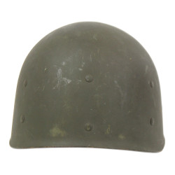 Casque M1, pattes fixes, liner INLAND, A washers verts, 1st Lieutenant