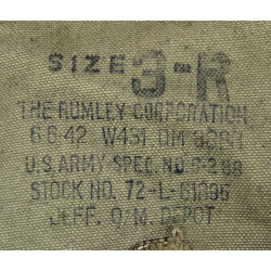 Leggings, Canvas, US Army, 3R, THE RUMLEY CORPORATION 1942