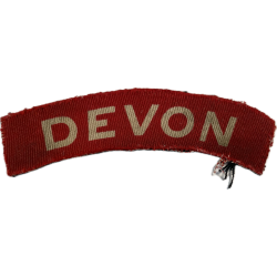 Title, The Devonshire Regiment, Normandie, imprimé