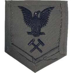 Insigne, Metalsmith Molder 3rd Class Petty Officer, US Navy, gris