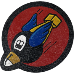 Chest Insignia, 68th Bombardment Squadron, 44th Bombardment Group, 8th Air Force, Leather