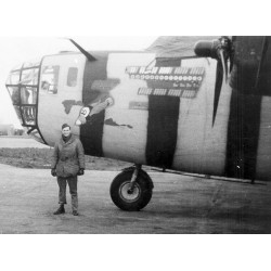 Insigne de poitrine, 68th Bombardment Squadron, 44th Bombardment Group, 8th Air Force, en cuir