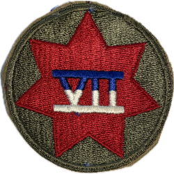 Insigne, VII Corps, US Army, Utah Beach, Ardennes