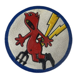 Insigne de poitrine, 384th Fighter Squadron, 364th Fighter Group, 8th Air Force, en cuir