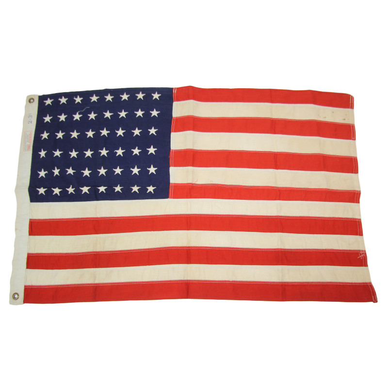 Drapeau US, 48 étoiles brodées, BEST WEAR BUNTING, Dettra's Flag Products, 61 x 92 cm