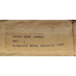 Attelle métallique, PLYMOUTH METAL PRODUCTS CORP., Medic