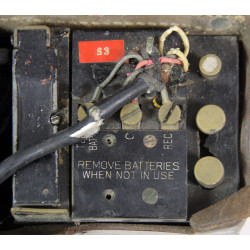 Téléphone de campagne EE-8-B, Signal Corps, avec sacoche en cuir