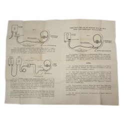 Sheet, Instruction, Headsets HS-33 & HS-38, USAAF