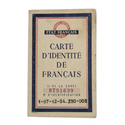 Carte d'identité française, Louis Cipres, État français, 1943