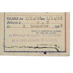 Identity, Card, French, Louis Cipres, État français, 1943