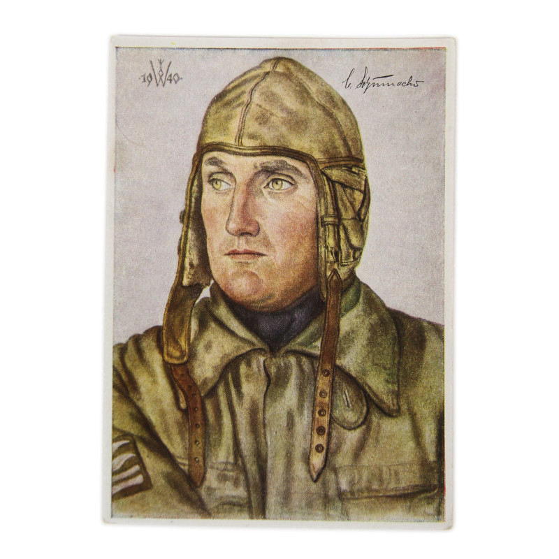 Carte postale, Luftwaffe, Obersleutnant Schumacher, 1940