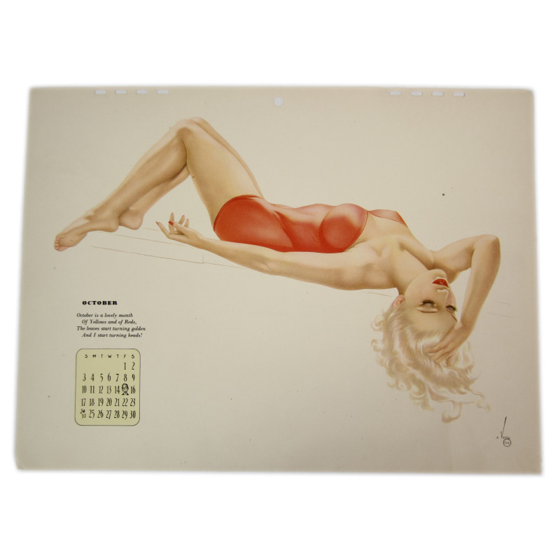 Pin up, Esquire, Alberto Vargas, octobre 1943