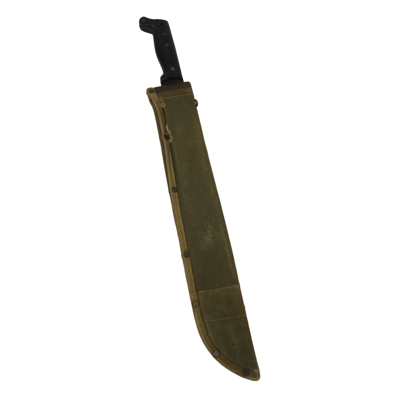 Machete, M-1942, COLLINS & CO., Legitimus, 1943, with Canvas Scabbard, BOYT -44-