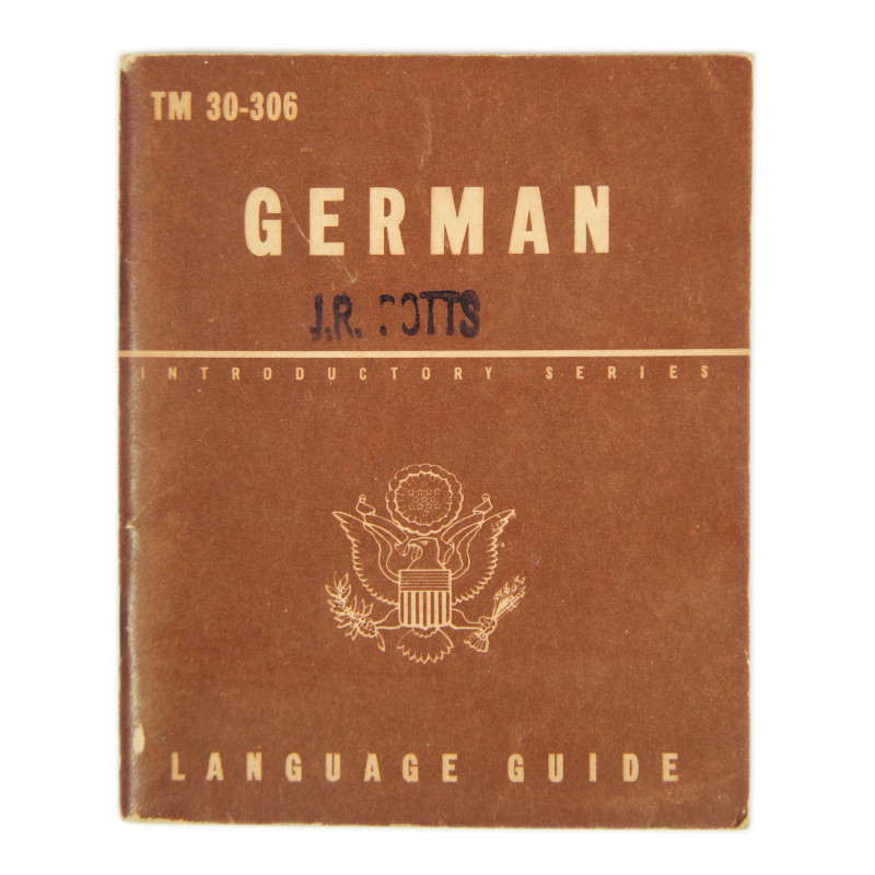 Livret German Language Guide, TM 30-306, 1943, nominatif