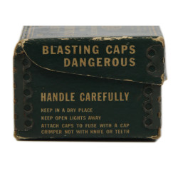 Box, US Army, 100 Special Blasting Caps, DU PONT, Demolition