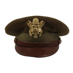 Casquette officier US Army, taille 58, Lt. Col. Verne Silbaugh, Seventh Army, MTO & ETO