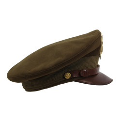 Casquette officier US Army, taille 58, Lt. Col. Verne Silbaugh, Seventh Army, MTO & ETO