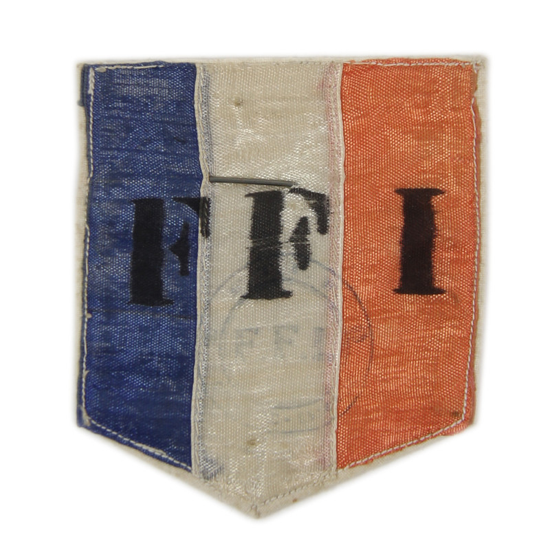 Insignia, Cloth, FFI, French Forces of the Interior, Handmade