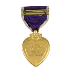 Coffret médaille Purple Heart, Pvt. Herman Schwamenfeld, Co. I., 18th Inf. Regt., 1st Infantry Division, WIA, Belgique