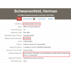 Coffret médaille Purple Heart, Pvt. Herman Schwamenfeld, Co. I., 18th Inf. Regt., 1st Infantry Division, WIA, Belgique