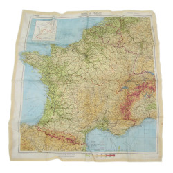 Map, Rayon, Zones of France, MI9, 1944