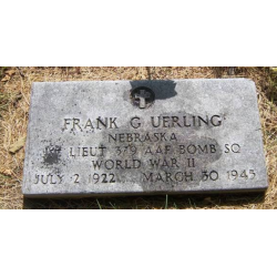 Casquette officier US Army, 1st Lt. Frank Uerling, 379th BS, 310th BG, 12th Air Force, USAAF, KIA 30 mars 1945, Italie