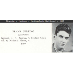 Casquette officier US Army, 1st Lt. Frank Uerling, 379th BS, 310th BG, 12th Air Force, USAAF, KIA 30 mars 1945, Italie