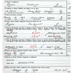 Grouping, Cpl. Frederick Bowes, Co. E, 30th Inf. Regt., 3rd Infantry Division, WIA, POW, MTO & ETO