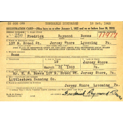 Grouping, Cpl. Frederick Bowes, Co. E, 30th Inf. Regt., 3rd Infantry Division, WIA, POW, MTO & ETO