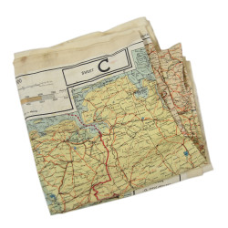 Map, Silk, Escape, C/D, 1943