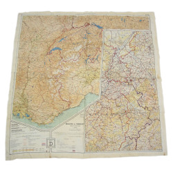 Map, Silk, Escape, C/D, 1943