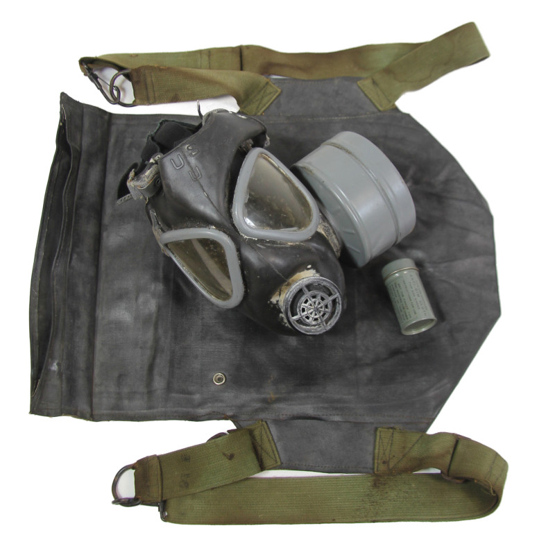 Mask, Gas, Assault, M5, Complete, with Bag, M7, 1944