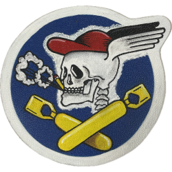 Chest Insignia, 587th Bombardment Squadron, 394th Bombardment Group, 9th Air Force Leather