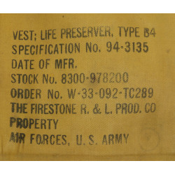 Preserver, Life, Type B-4, USAAF