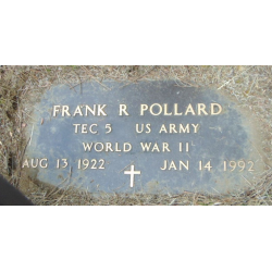 Dog Tags, T/5 Frank Pollard, 197th Coast Artillery Regiment (Anti-Aircraft) PTO