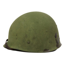 Helmet, M1, Swivel Loops, Firestone Liner, Chaplain, Korean War