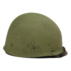 Helmet, M1, Swivel Loops, Firestone Liner, Chaplain, Korean War