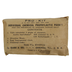 Pro-Kit, US Army, Individual Chemical Prophylactic Packet, Item No. 9N588-10